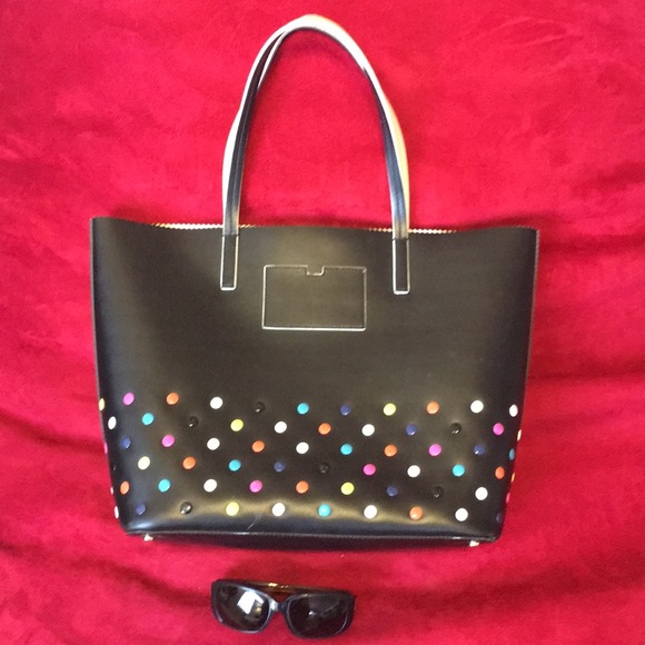 kate spade ♠️ unlined footed leather LG tote - Picture 3 of 8